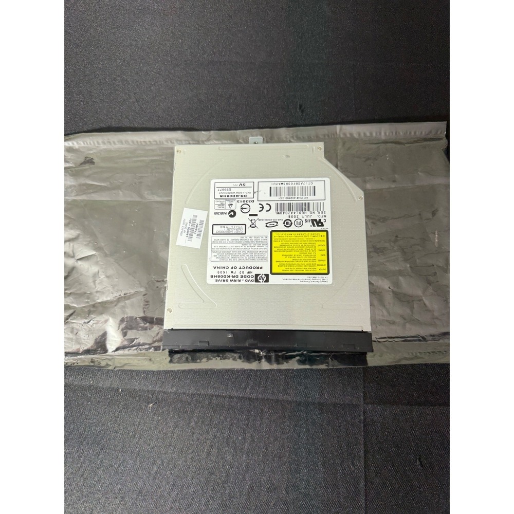 HP DVD Drive DR-KD08HB Slim Internal SATA LightScribe 448005-001 Excellent